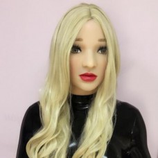 (Sarah) Quality Handmade Soft Silicone Realist Full Head Female/Girl Crossdress Sexy Doll Face Cosplay Mask